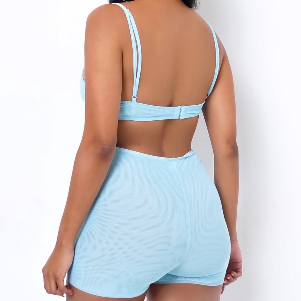 Mesh 2-Piece Short Set - Picture 2 of 5